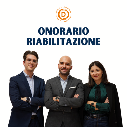 Acconto Onorario Riabilitazioni Creditizie (cancellazione ottenuta)